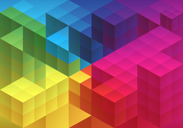 Abstract geometric background, vector Abstract cube design, geometric polygon pattern, vector background
