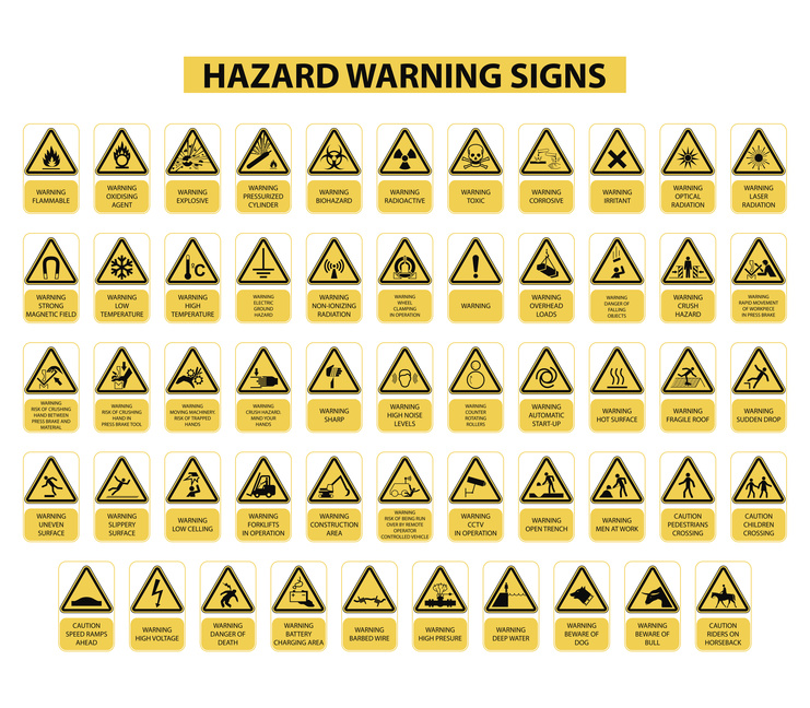 seales de peligro warning safety labels